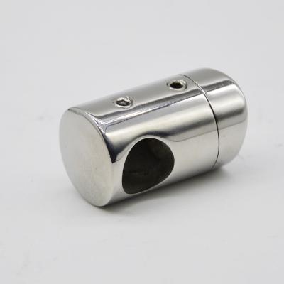 China Intermidiate Post Connector to tube for railling, Satin or Mirror finishing, SS304 à venda