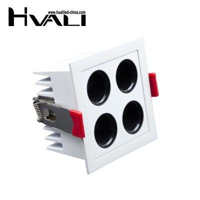 China Modern HUALI Hot Anti-Glare Recessed 2W 4W 6W 8W 18W Hospital School Office Living room 2835SMD LED Downlight for sale
