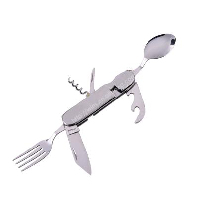 China Cutlery Set Detachable Flatware Tableware Pocket Camping Utensils To Increase Outdoor Camping Travel Random Color A21-106G for sale