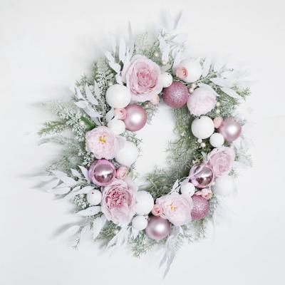 中国 結婚の装飾のための防水人工的な植物の壁パネルのユーカリの花輪の紫外線抵抗力がある 販売のため