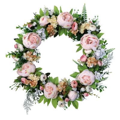 中国 PE PPののどの花輪の緑の草木 販売のため