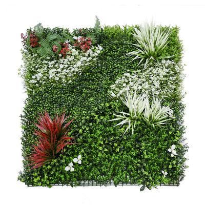 Chine Décoration artificielle de Green Wall For de barrière de haie de contexte d'usine en plastique verticale de panneau à vendre