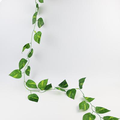 中国 掛かる花輪の人工的なキヅタのツルはプラスチック群葉結婚の壁のための植物1.8cmの葉が出る 販売のため