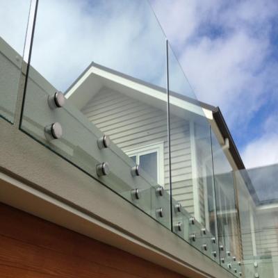 China Outdoor Balcony Glass Railing Tempered Glass Toughened Glass Balustrade Railing Systems Frameless Glass Handrail Balustrade for sale