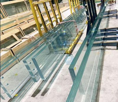 China Big Size Ultra Clear Low Iron Tempered Laminated Glass Customized Max Size 3300x13000mm for sale
