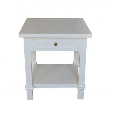 China High Quality Jackson Oak Wood Bedroom Nightstand French Style Bedside Table Solid Wood Corner Stand for sale