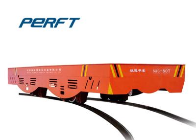China O carro a pilhas do vagão de 10 toneladas de controle remoto, estrada de ferro motorizou o trole de transferência à venda