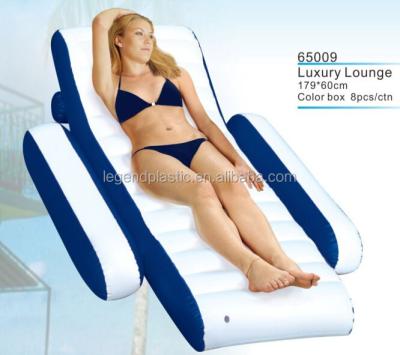 China Luxury Inflatable PVC PVC Lounge, Water Float Lounge For Adults, Luxury Beach Lounge Float For Adult for sale