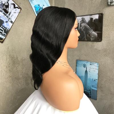 China Hot Selling Virgin 12-30inch Raw Body Wave XISHIXIUHAIR Cuticle Aligned Hair Wigs For Black Women U Part Wigs Wholesale V Part Wig for sale