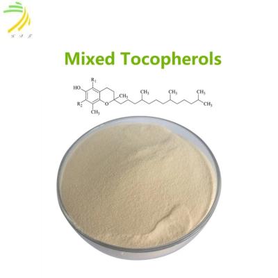 China Cas 59-02-9 Vitaminas E naturais Tocoferóis misturados Suplementos em pó para a pele à venda