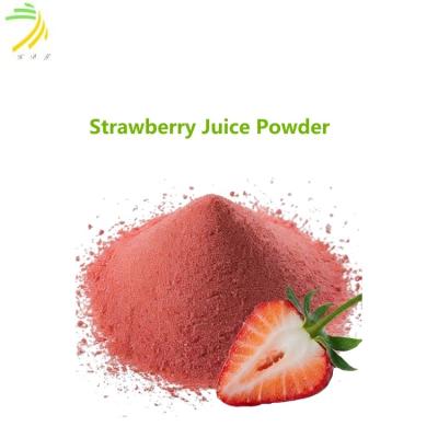 China 100% echte Erdbeerensaft lebendiges rosa Pulver Niedriger Feuchtigkeitsgehalt typischerweise 4% zu verkaufen