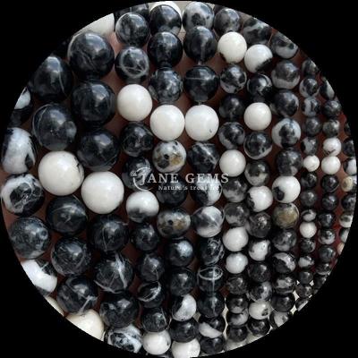 China Pedras preciosas de forma redonda 8mm Natural para B2B Distribuidores de pedras preciosas Várias Pedras Cristalinas Curativas Zebra Jaspe Amazonaite e Mais para bricolage à venda