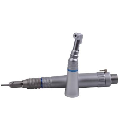 China Dental Low Speed Handpiece Metal Vs Straight Angle Nose 2/4 Holes Air Motor Dental Low Speed Handpiece Sets External Water Spray for sale