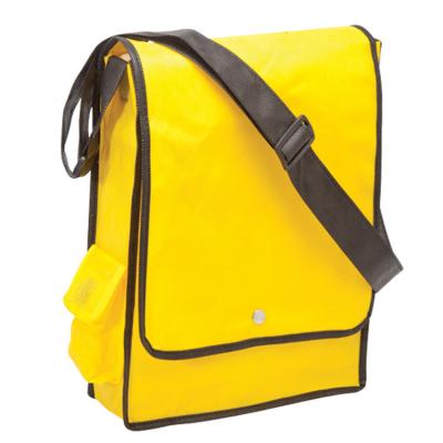 China Easy Carry Crossbody Bags Non-Woven Deluxe Satchel Bag with Metal Stud Closure and Boundary Seams for sale