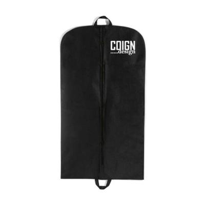 China Non woven garment storage bag with zippered closure and carrying handle for sale