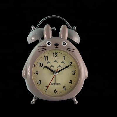 China Cartoon Totoro Two Bell Ring Alarm Clock from LUMINOVA Japan with Glass for sale