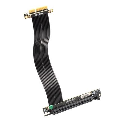 China PVC+Copper Full Speed 4.0 PCIE X16 To X4 Riser Cable Graphics Cards 1U Extension Cable PCI Express Protected Extender GPU With Anti-jamming for sale