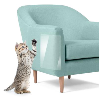 China 2pcs/set Viable Wholesale Custom Made Cat Scratch Furniture Protector PVC Cat Scratch Plate To Protect Sofa From Scratches for sale