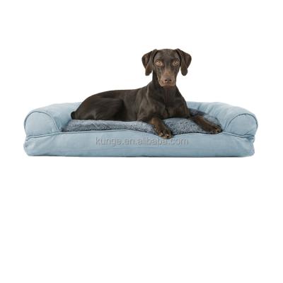 China Large Dog DIY Pet Bed Sofa Memory Foam Orthopedic Winter Dog Bed Durable Warm Custom Washable Dog Bed for sale