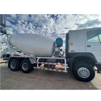 China Construction works OEM Manufacturer Sinotruck HOWO 371hp 10cbm 9300x2550x3950mm white 10 cbm 6x4 concrete truck mixer for sale