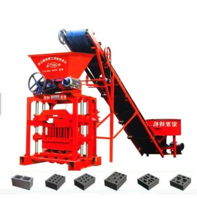 China QTJ4-35B2 MANUAL HOTELS CEMENT BRICK MAKING MACHINE WITH SMALL LAND HOME BUSINESS for sale