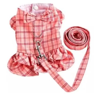 China Simplicity Sustainable High Quality Comfortable Modern Summer Pull Pet Cats Clothes Outfits Vest Skirt for sale