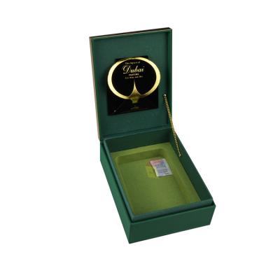 China Luxury High End Handmade Paper Display Hard Cardboard Dubai Perfume Box Packaging With Insert for sale