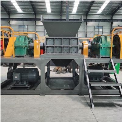 China Waste Metal Shredding Machine Metal Crusher Double Shaft Shredder For Recycling Brass/Copper/Aluminum Materials for sale
