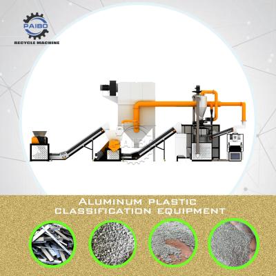 China High Seperation Ratio Aluminum Plastic Separation Machine for PVC Blister Packs Scrap Separating Plant for sale