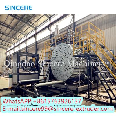 China HDPE PP PPH Spiral Pipe Extrusion Line for sale