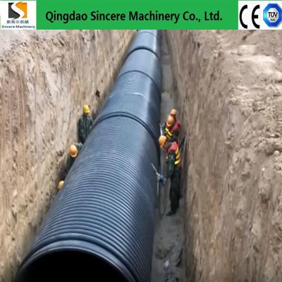China Pipes Continuous Spiral Pipe Production Line with PLC Control and 200-1000kg/h Extruder Output for sale