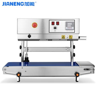 China High Performance Vertical Type Food Continuous Plastic Bag Sealing Machine With CE Certification for sale