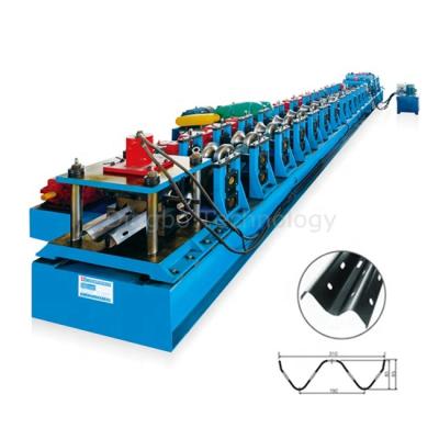 China Construction works Highway Guardrail Roll Forming Machine Steel Frame W Profile W Beam Guardrail Roll Forming Machine for sale