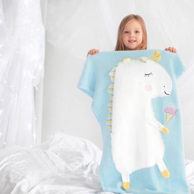 China New Fashion Anti Dust Mite Blanket Kids Knitted Baby Beach Newborn Baby Blanket Blanket Wrap Wrap for sale