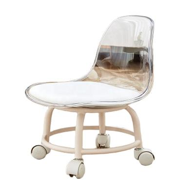 China Convertible Colors Transparent Wheel Home Furniture Universal PET Kid's Chairs for sale