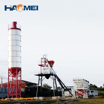 China Construction works dry mix hzs25 and hzs35 mini batch concrete plant for sale for sale