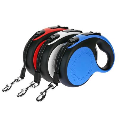 China Lights Hot Sale Heavy Duty No Tangle 5m Retractable Strong Dog Leash for sale