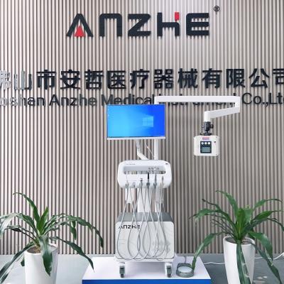 China Unidade de cadeira dentária com máquina de turbina dentária de raios-X Unidade de tratamento de carrinho portátil de dentista móvel à venda