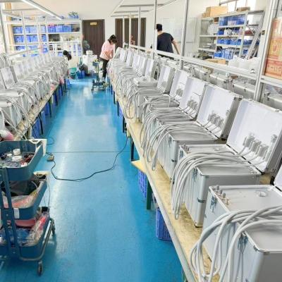 China Caixa de Tratamento Portátil Turbina de Clínica Dental Com Sistema de Sucção Compressor de Ar e Seringa Triplex para Prática Dental à venda