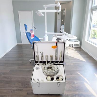 China Maleta Dental com Unidade de Sucção Unidade Dental Móvel Com Compressor de Ar Construído Unidade Dental Portátil para uso de estudantes à venda