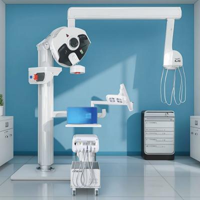 China Animal Tooth Treatment Unit Portable Veterinary Dental Unit For Pet Vet Clinic Dental Cart With Operation Light for sale
