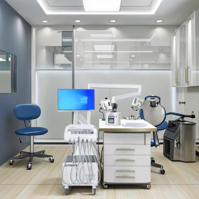 China Professional Dental Factory Mobile Dental Cart 220V Dental Delivery Unit with Oral Camera Portable Dental Therapy Unit for sale