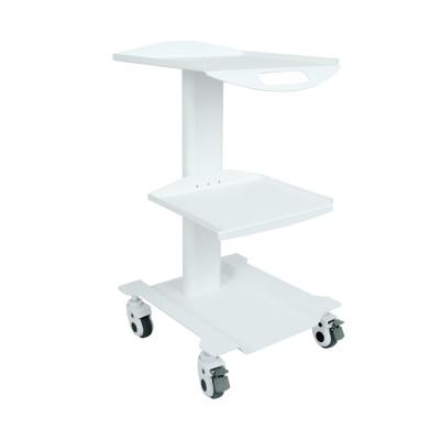 China Hospital Medical Trolley Stand 3 Shelves Dental Tool Cart Colorful Design Beauty Salon Use Mobile Cart for sale