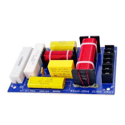 China Professional Triple Hi-Fi Audio Solderless 350W WEAH 2504 137*90*30 (mm) Bass Speaker Frequency Divider Crossover 2 Way for sale