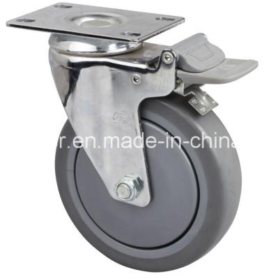 Chine 110 kg TPE Caster de freinage à plaque Z5725-57 Solution lourde pour Edl Moyenne 5 Besoins à vendre