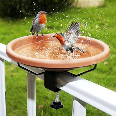 China Bird bath or water feeding Bird Bath Bowl Detachable Amazon Hot selling water feeder Wind proof Deck mounted Garden for sale