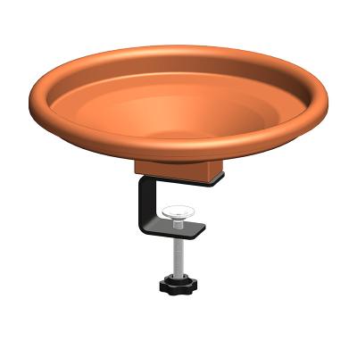 China Sustainable Bird Bath tray Detachable Amazon Hot Water feeder Wind proof Deck mounted Garden for sale
