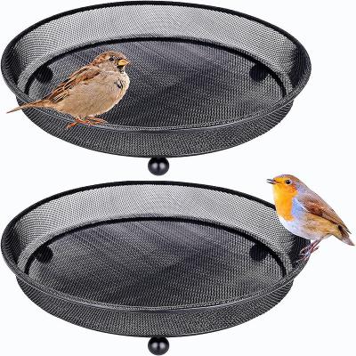 China Automatic Platform Bird Feeder Dish for Feeding Birds That Feed Off The Ground Durable and Compact Ground Bird Feeder Tray for sale