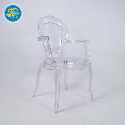 China Contemporary Resin Clear Napoleon Chairs Plastic For Wedding for sale