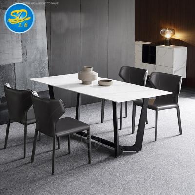 China Easy-cleaning modern tables and chairs for sale